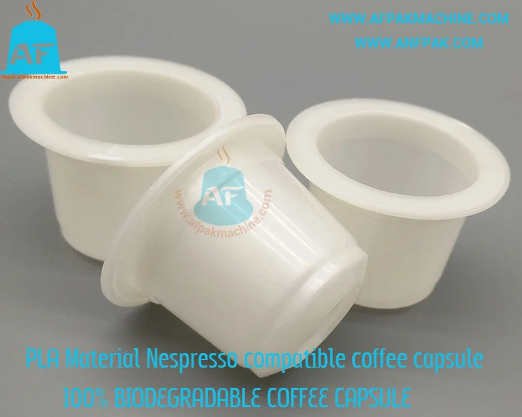 100 biodegradable coffee capsule Nespresso compatible AFPAK PROFESSIONAL IN COFFEE CAPSULES PACKING