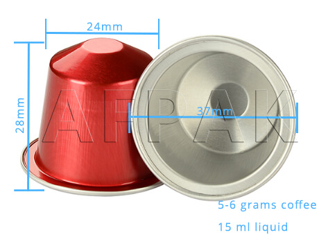 Disposable Coffee Capsules Compatible Nespresso Capsules with Ground Coffee  - China Ground Coffee, Coffee Capsules