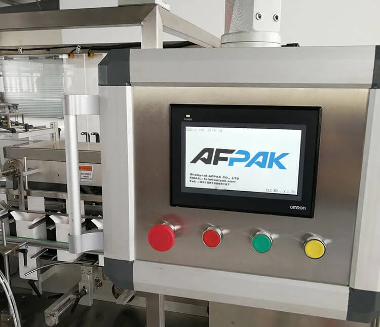 Control Panel of box packaging machine