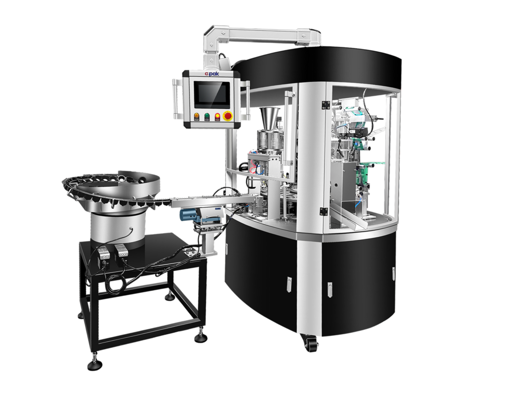 Univerzální náplň kapslí AFPAK RN1Sktní konstrukci AFPAK RN1S machine showing its compact design