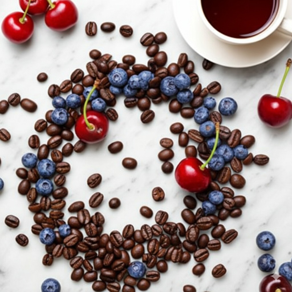 alt with fruit flavored coffee