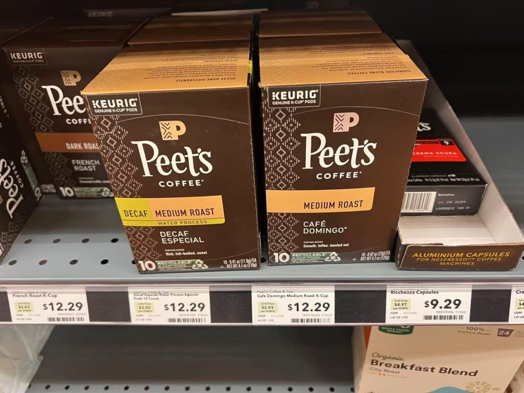 K-cup coffee pods