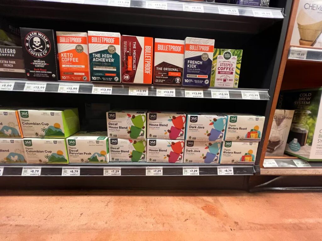 K cup coffee pods into walmart