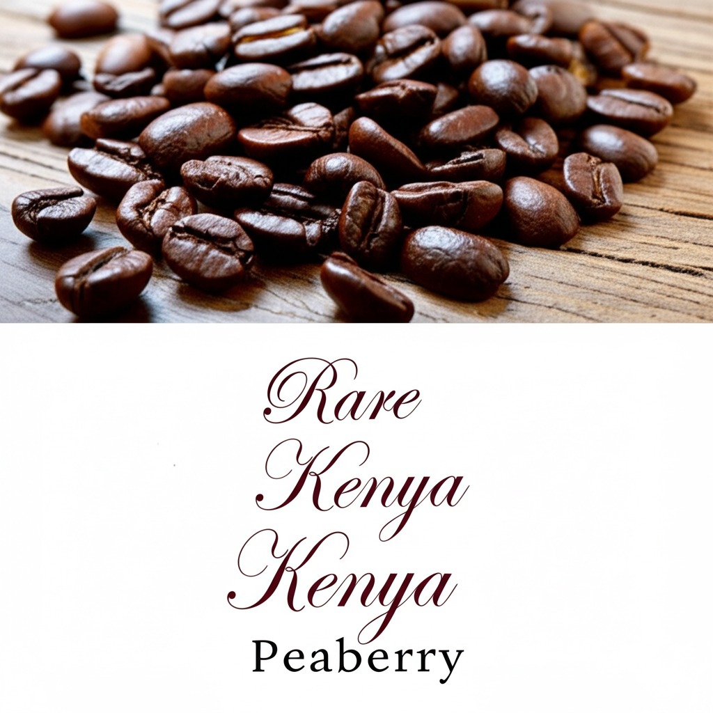 Kenya Peaberry coffee beans