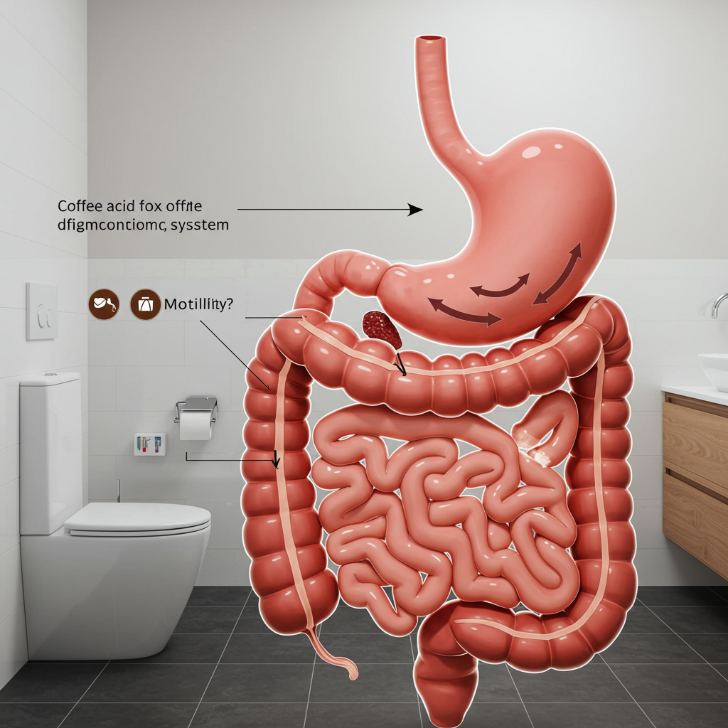 coffee and gut health on toilet