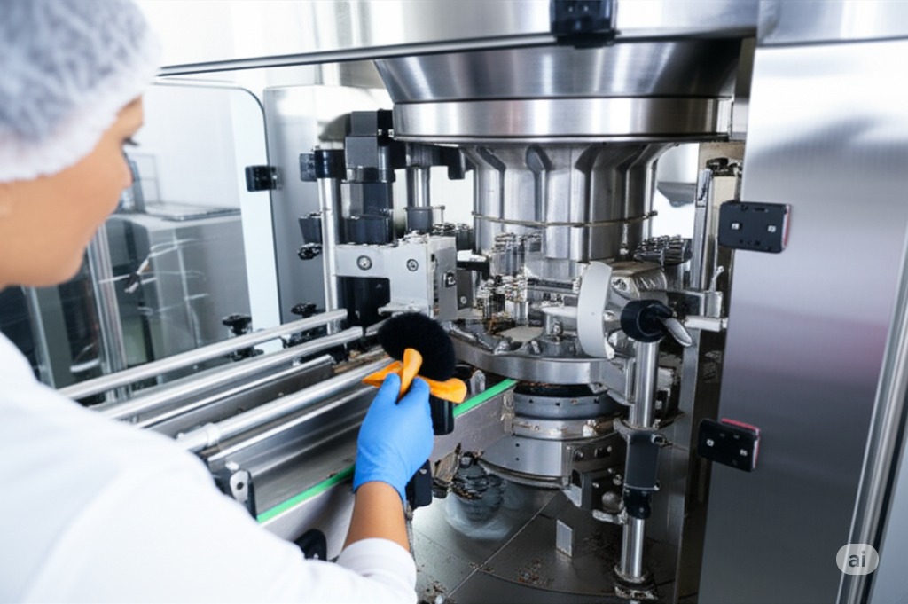 coffee capsule filling machine cleaning