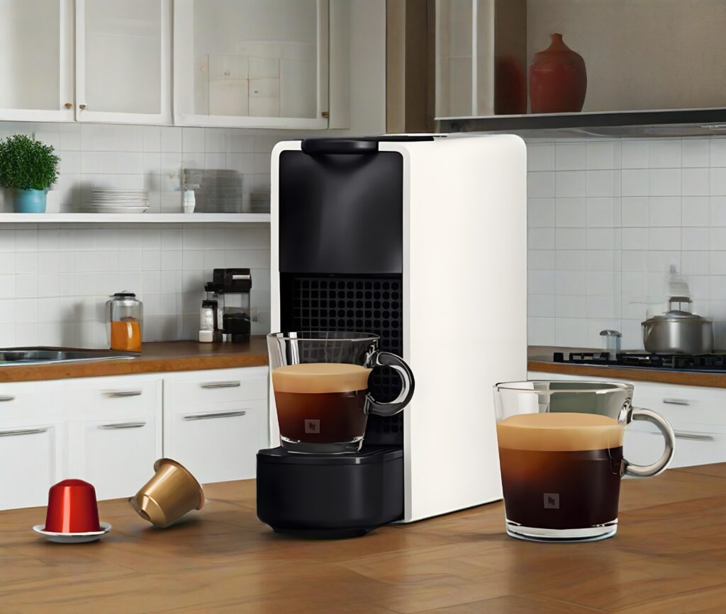 Viên nang tương thích Nespresso�ng thích với Nespresso A close-up of a Nespresso compatible capsule