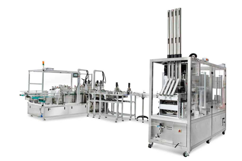 K 컵 충전 상자 포장 라인