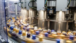 Hochgeschwindigkeitsproduktion von Kaffeekapseln